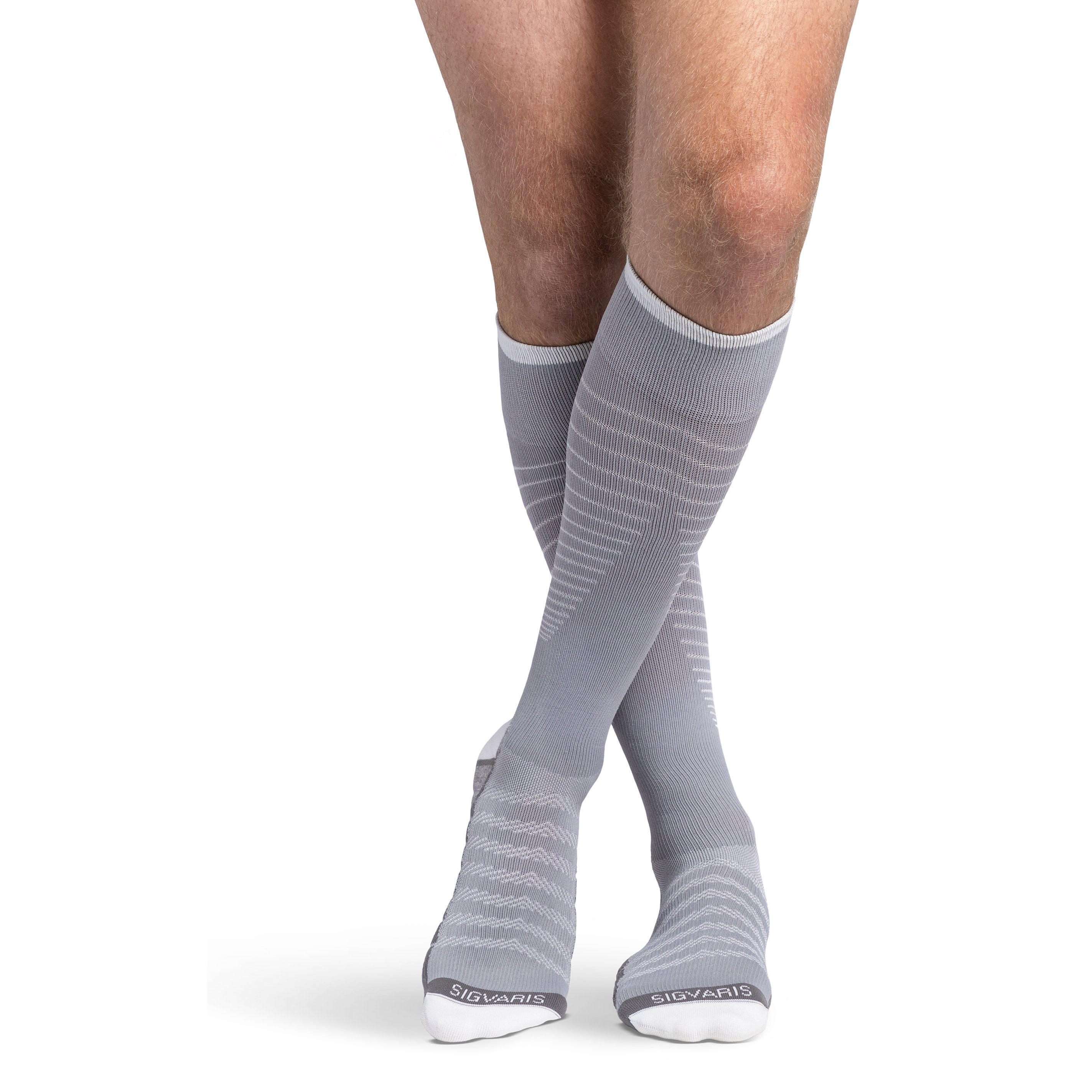 Sigvaris Flow Tech Knee High 20-30 mmHg Compression Socks – Cool Grey