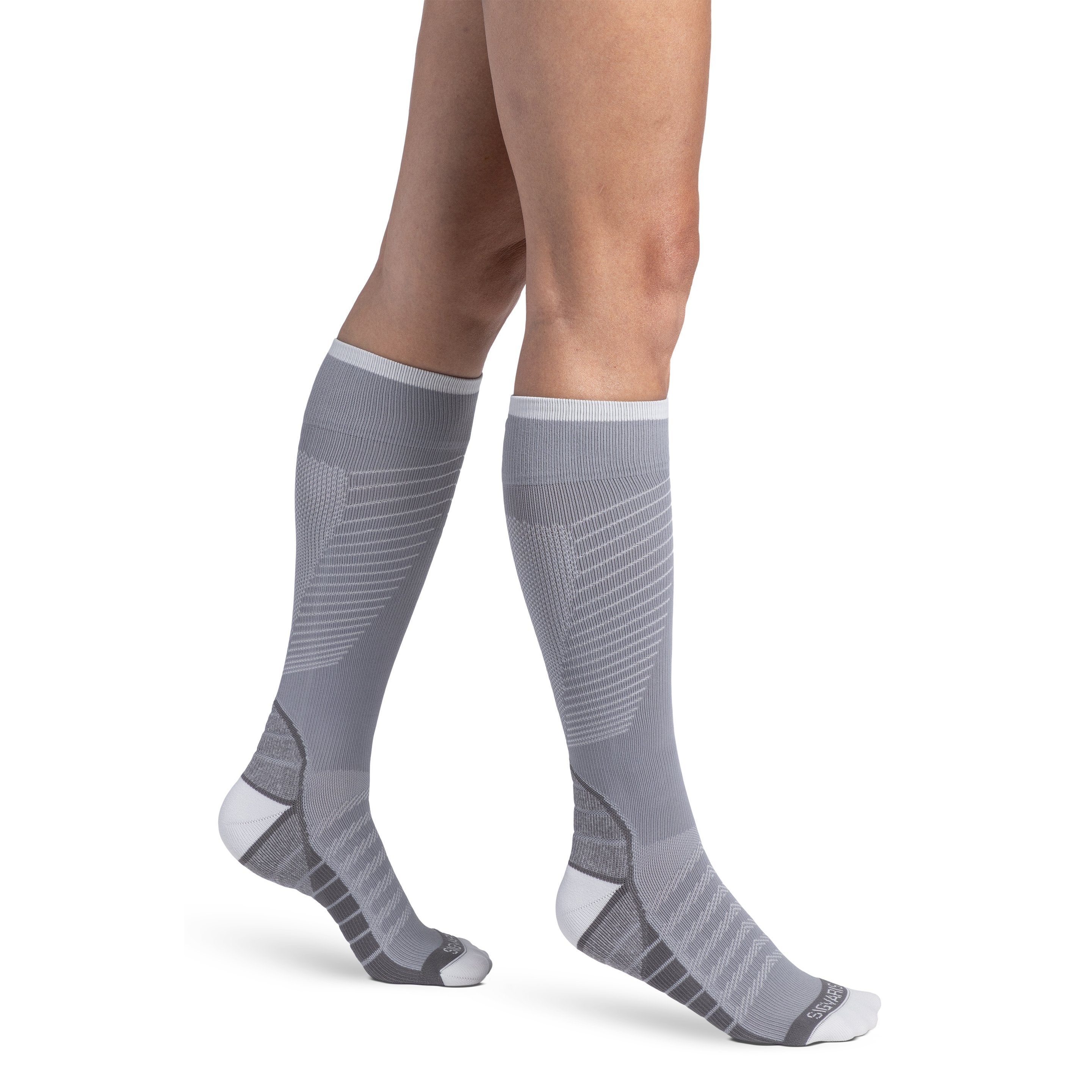 Sigvaris Flow Tech Knee High 20-30 mmHg Compression Socks – Cool Grey