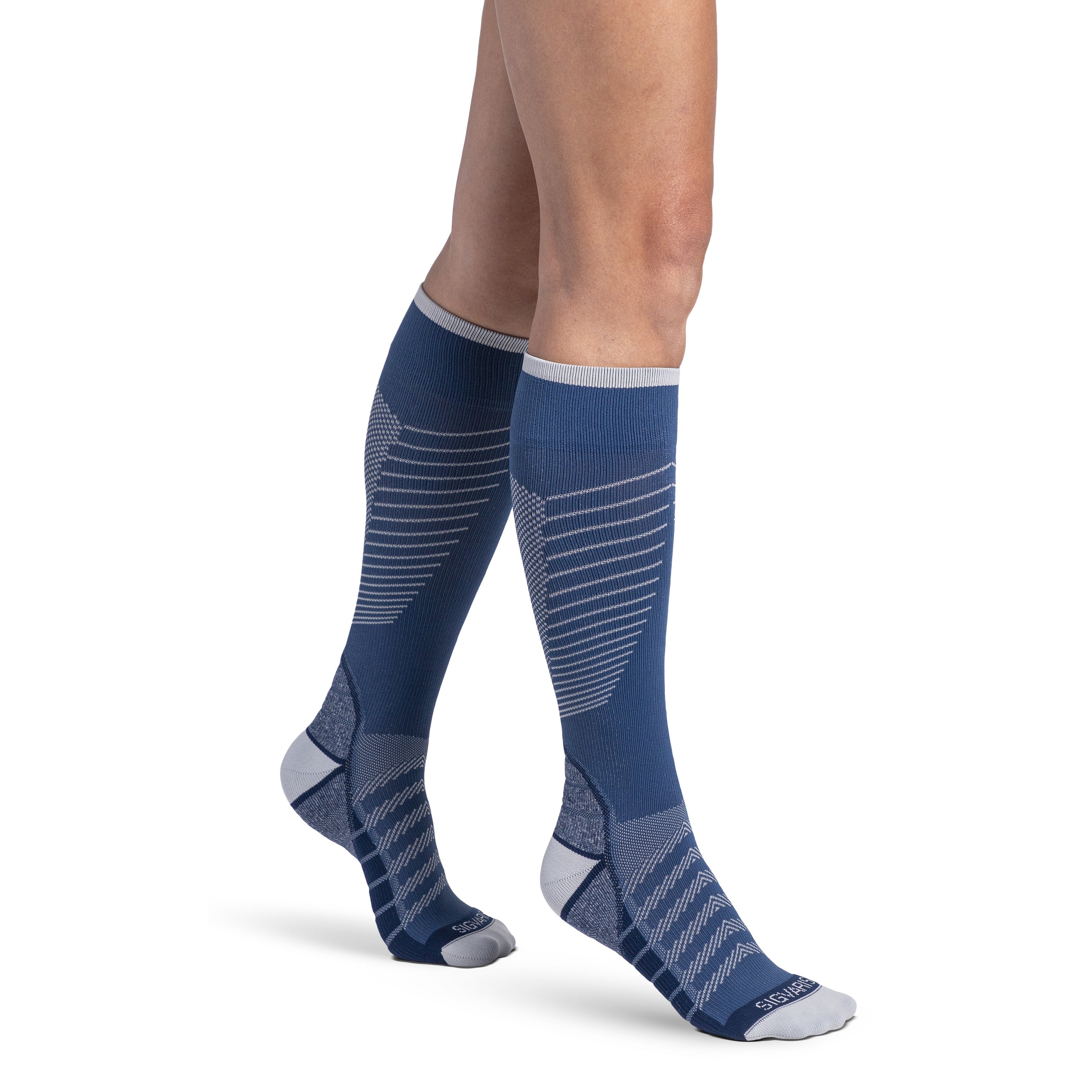 Sigvaris Flow Tech Knee High 20-30 mmHg Compression Socks – Deep Sea