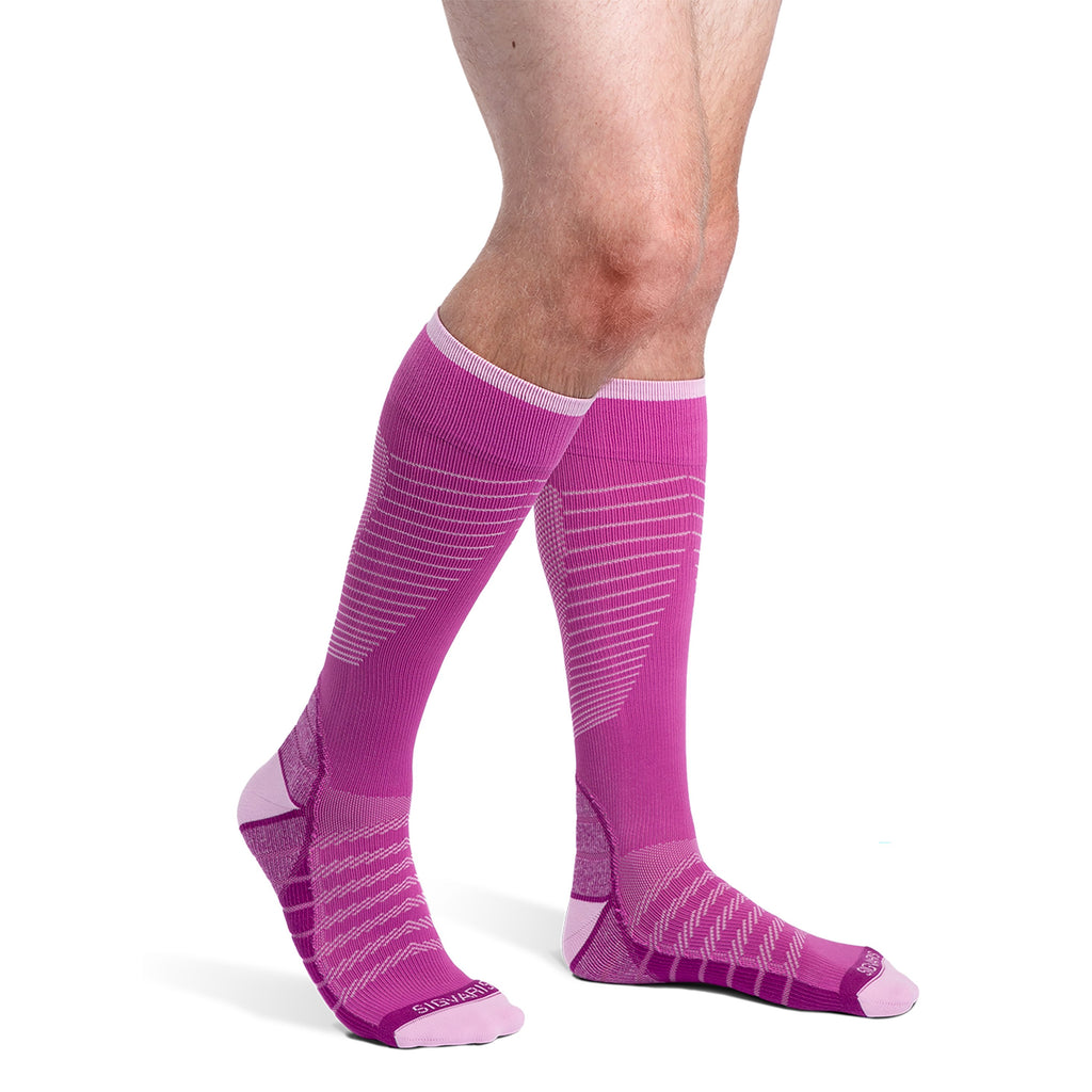 Sigvaris Flow Tech Knee High 20-30 mmHg Compression Socks – Orchid