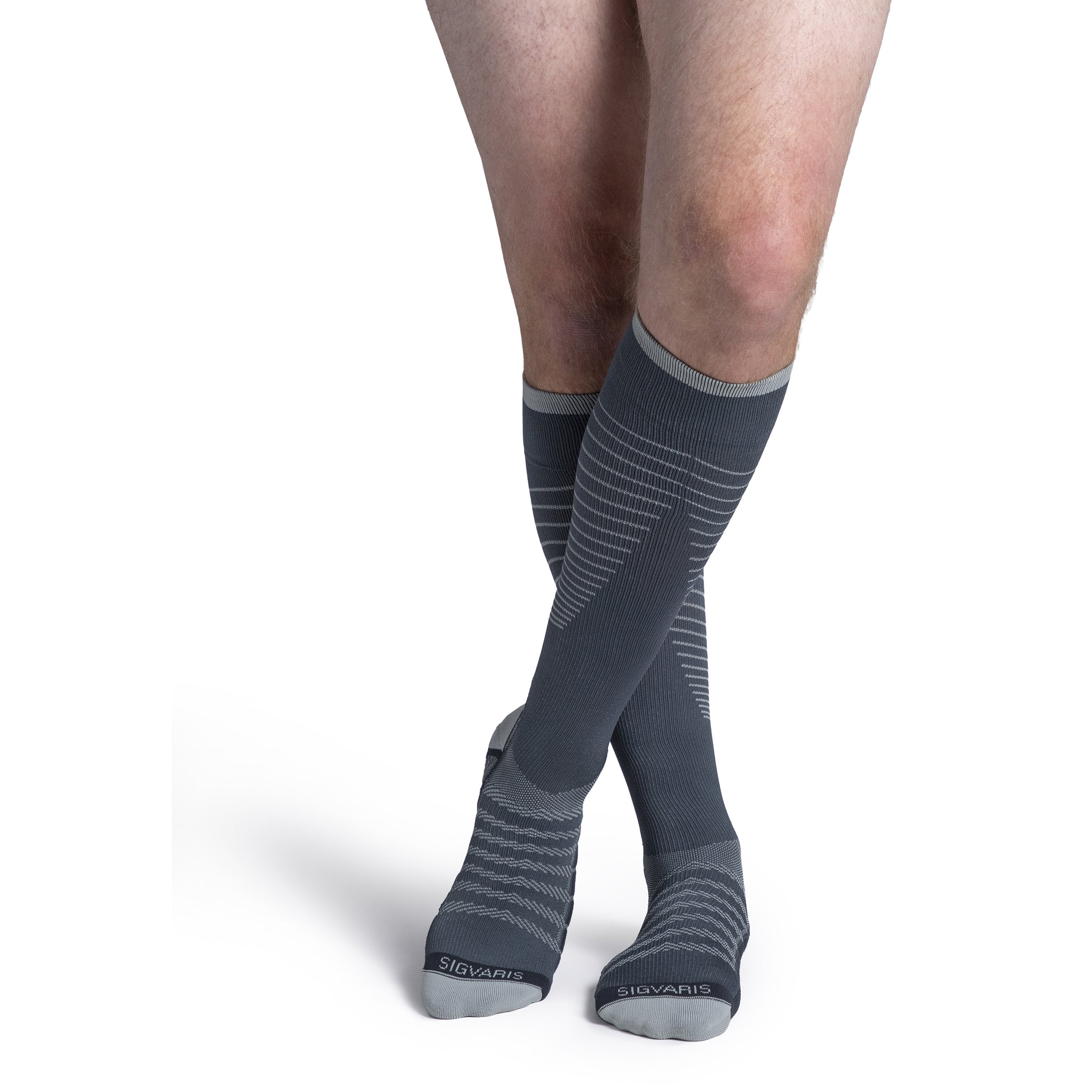 Sigvaris Flow Tech Knee High 20-30 mmHg Compression Socks – Slate