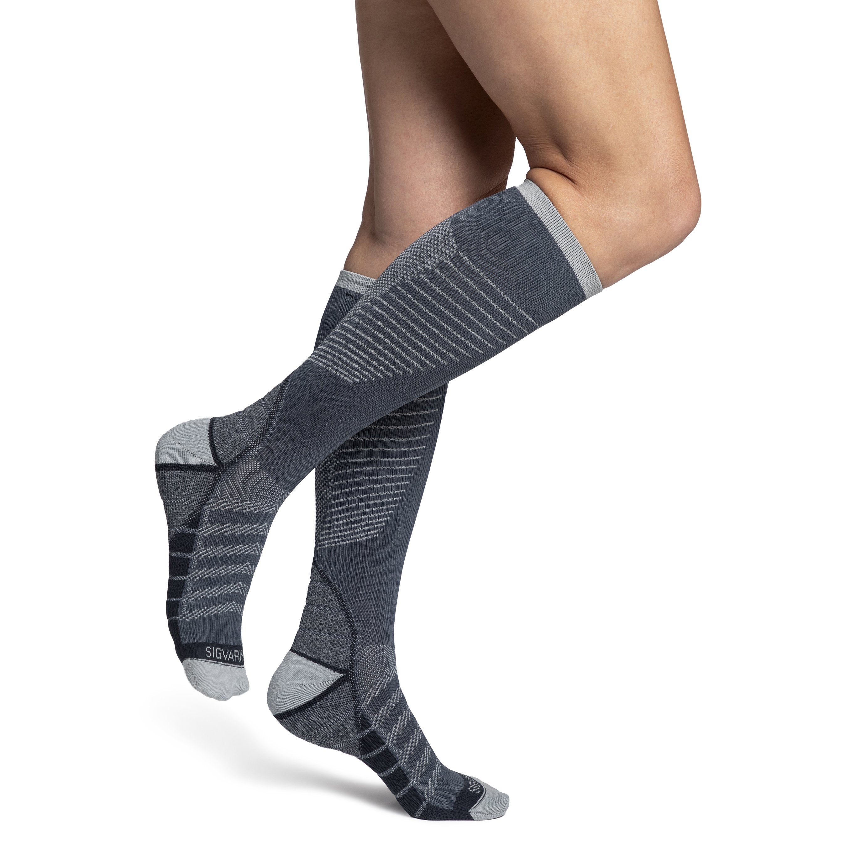 Sigvaris Flow Tech Knee High 20-30 mmHg Compression Socks – Slate