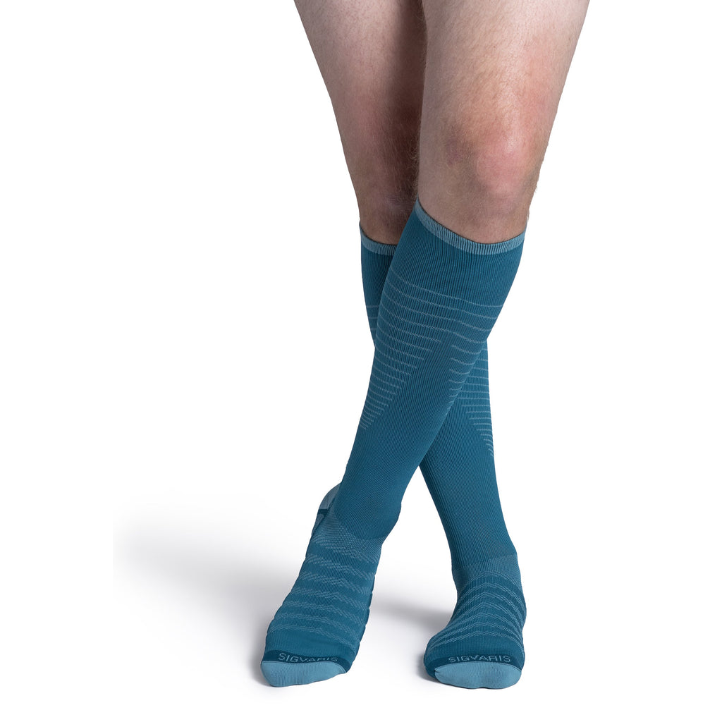 Sigvaris Flow Tech Knee High 20-30 mmHg Compression Socks – Teal