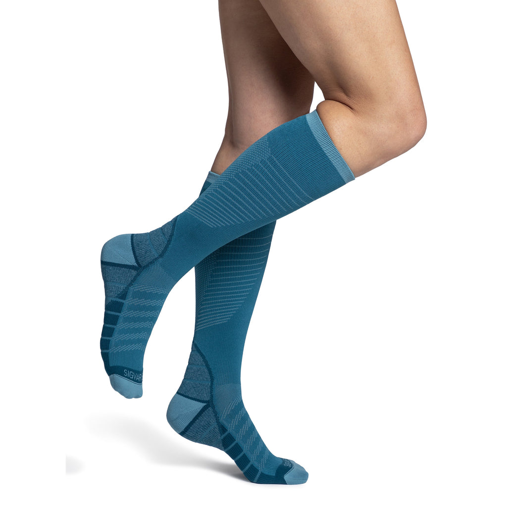 Sigvaris Flow Tech Knee High 20-30 mmHg Compression Socks – Teal