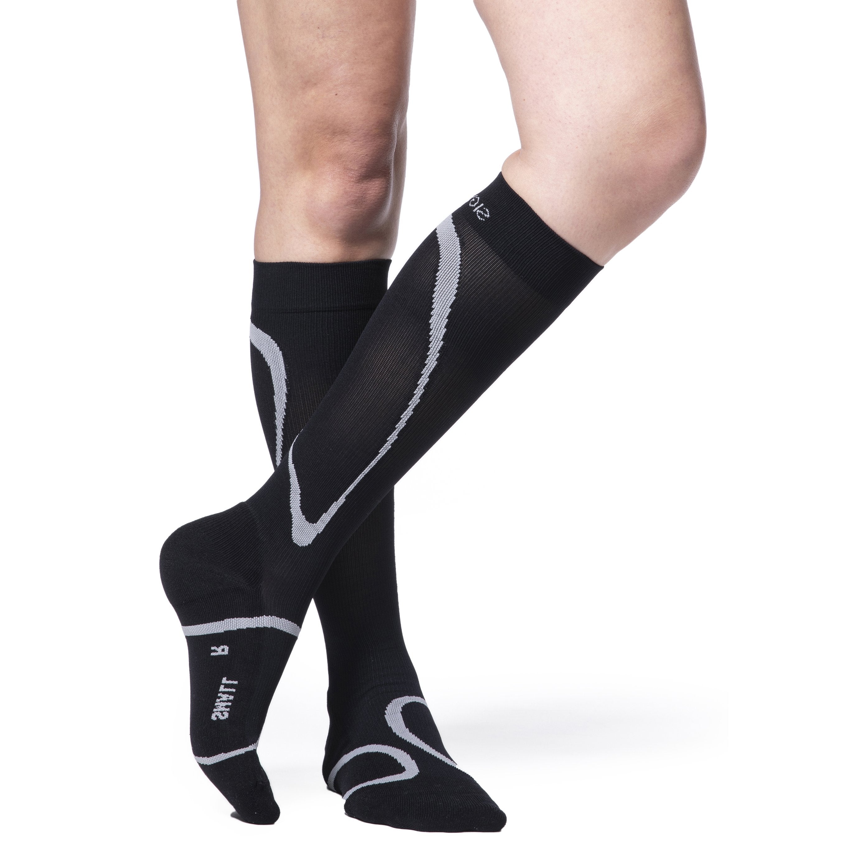 Sigvaris High Tech 20-30 mmHg Compression Socks – Black