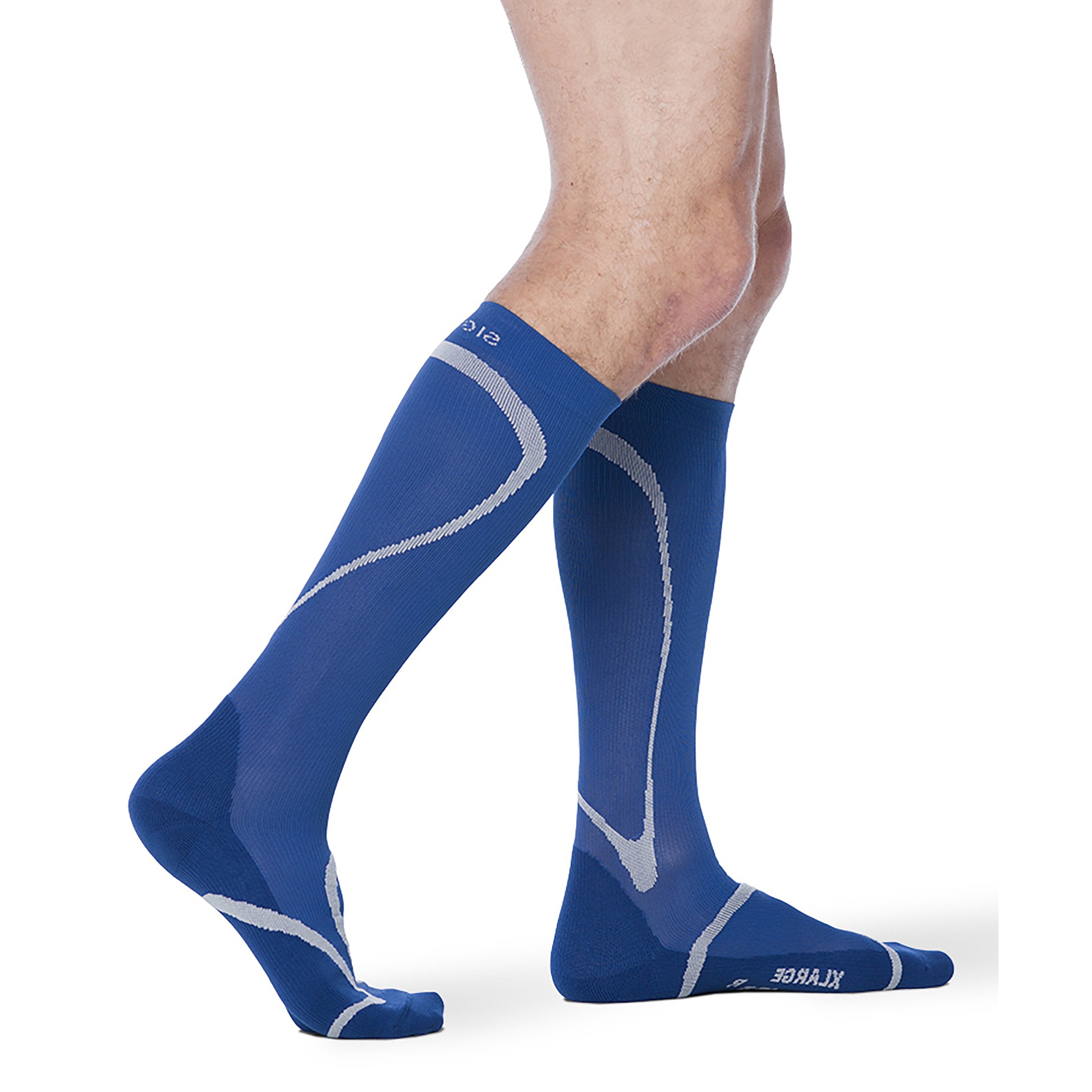 Sigvaris High Tech 20-30 mmHg Compression Socks – Blue