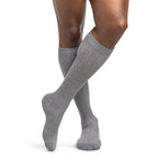 Sigvaris Linen Men's Knee High 15-20 mmHg Compression Socks – Light Grey