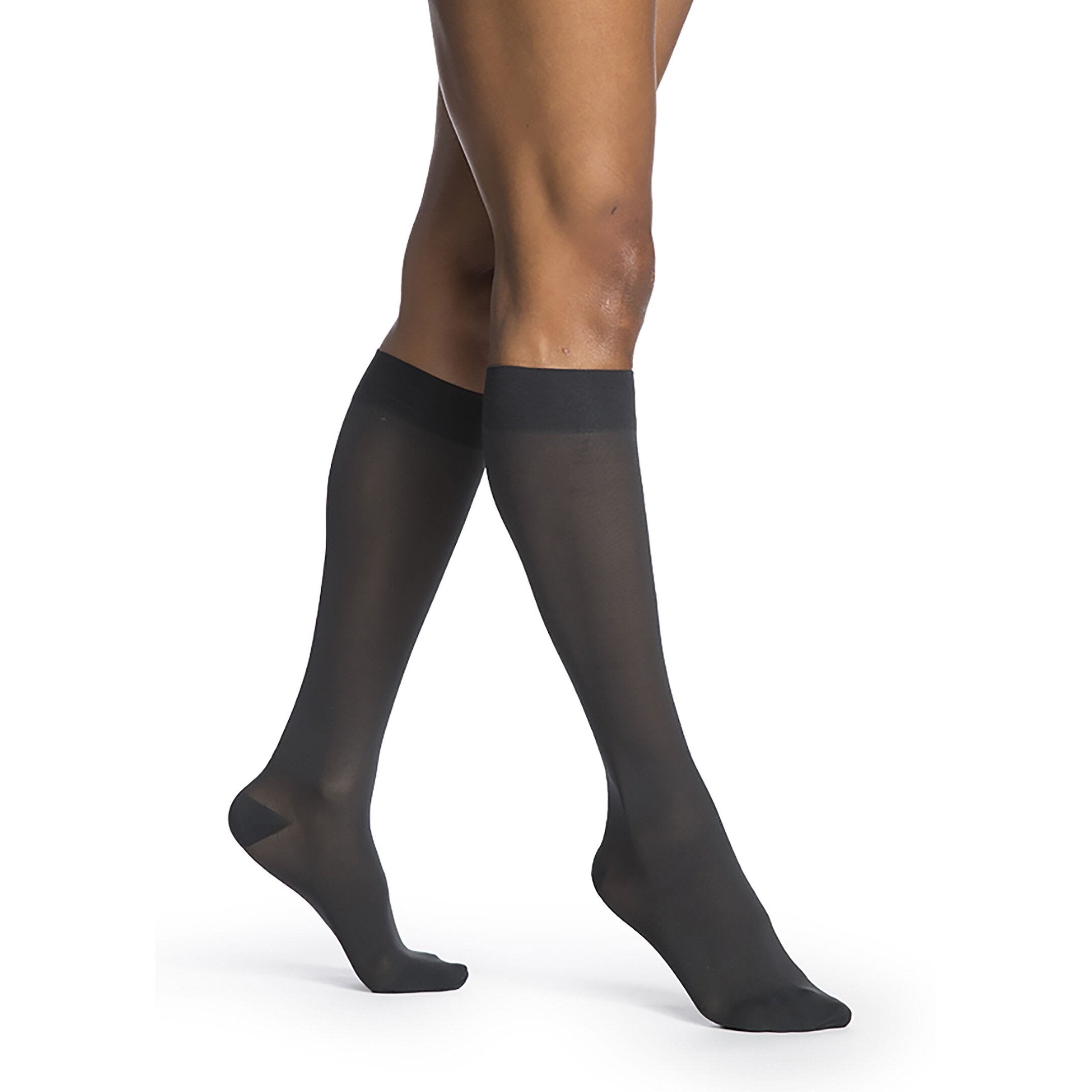 Sigvaris Medium Sheer Women's Knee High 20-30 mmHg Compression Socks – Night Shade