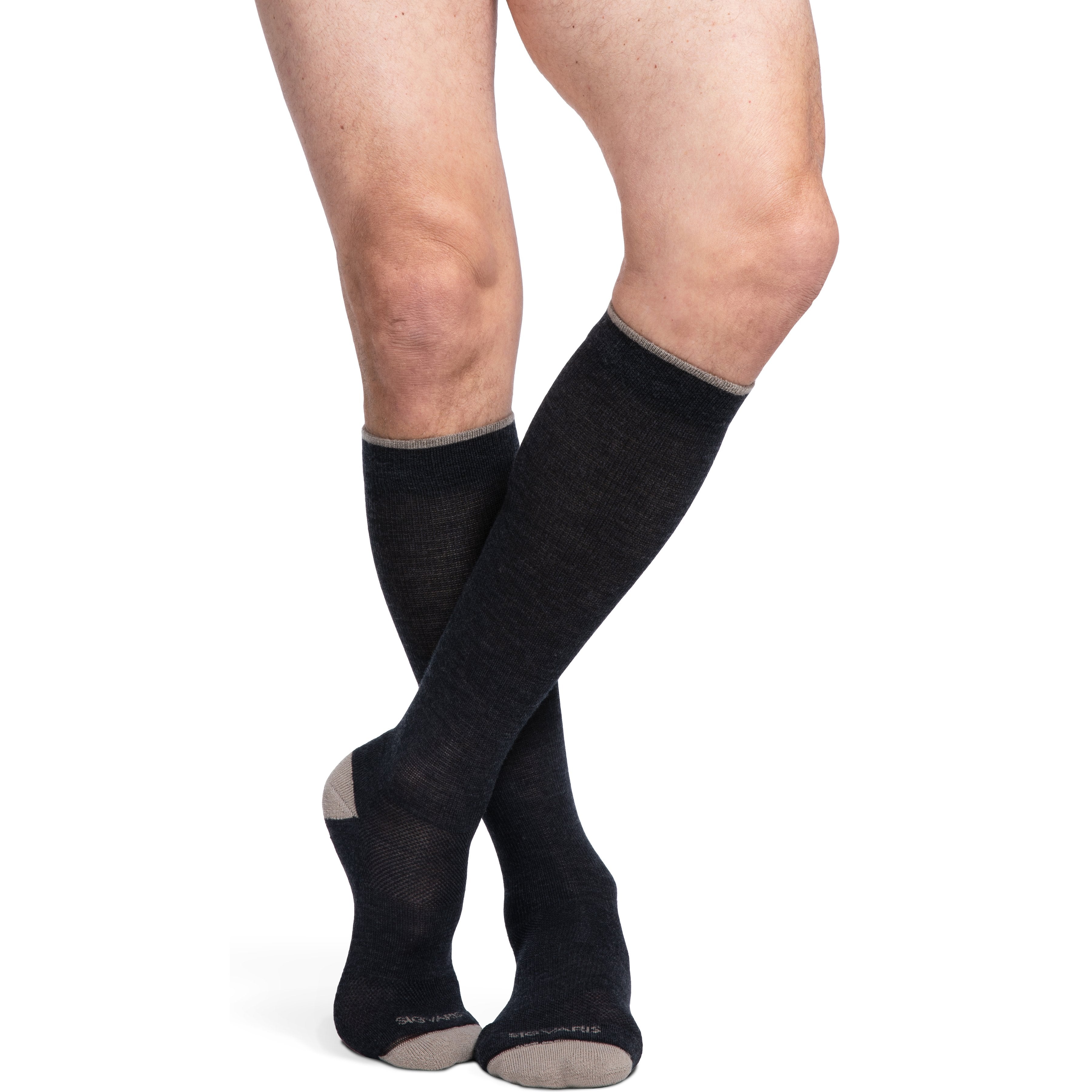 Sigvaris Merino Outdoor Socks Knee High 15-20 mmHg – Charcoal