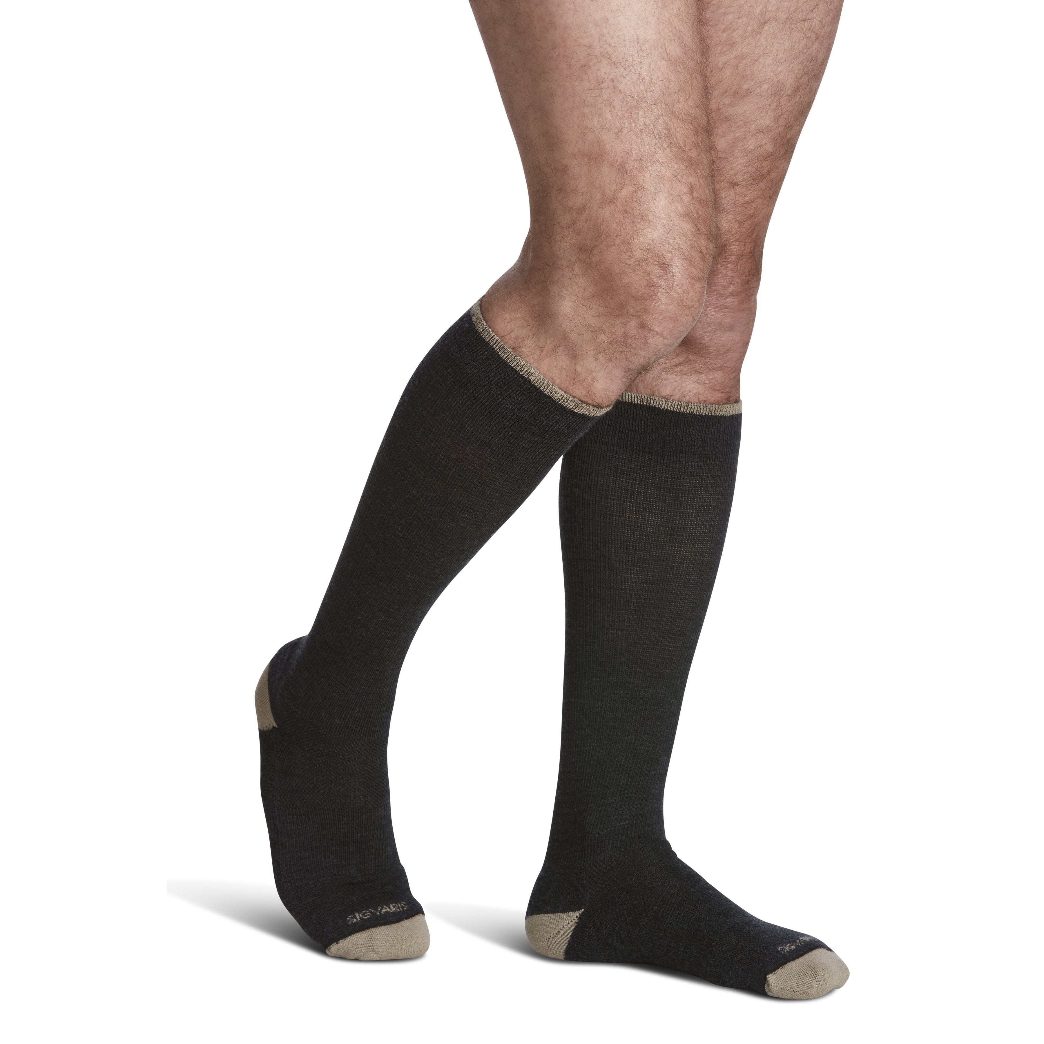 Sigvaris Merino Outdoor Socks Knee High 15-20 mmHg – Charcoal