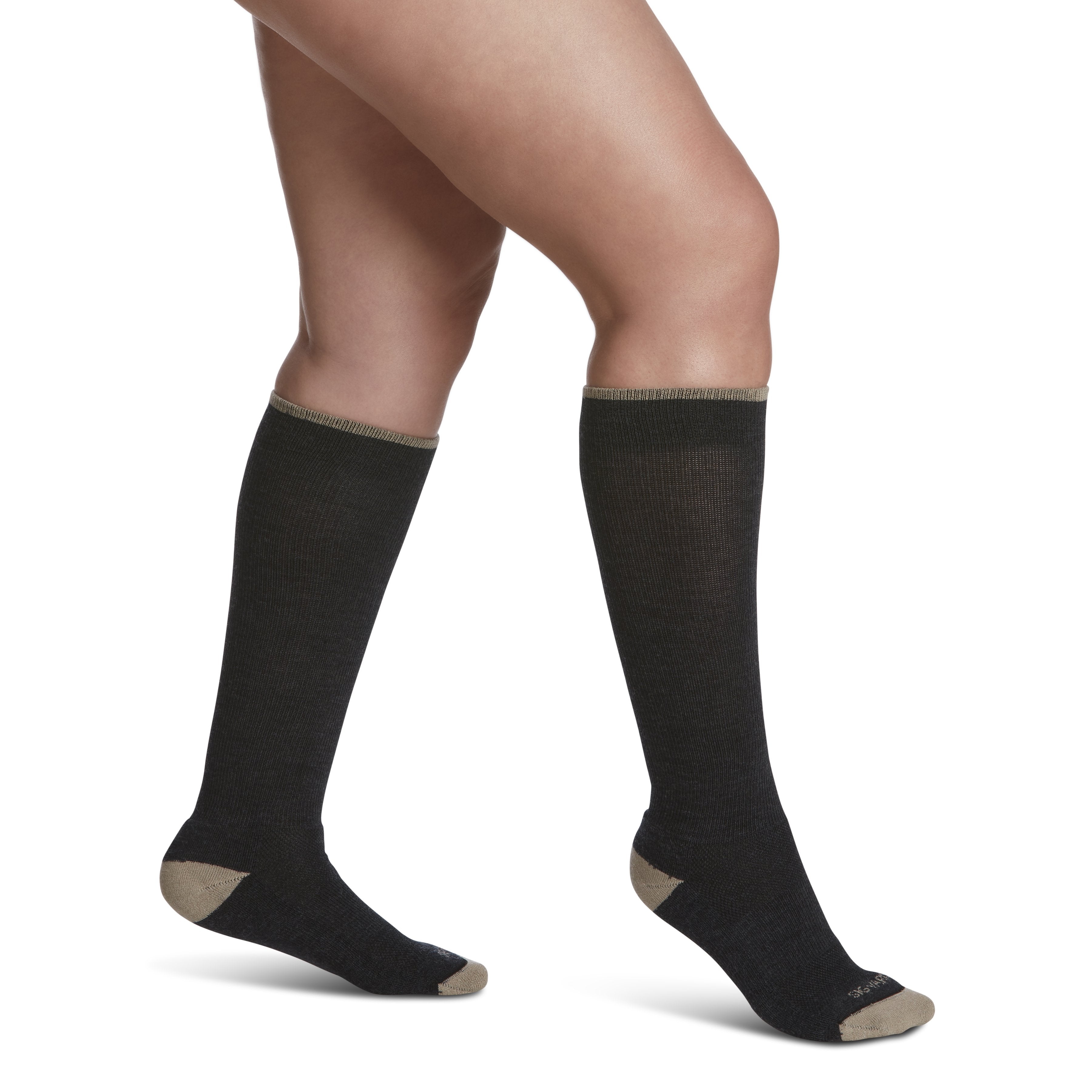 Sigvaris Merino Outdoor Socks Knee High 15-20 mmHg – Charcoal