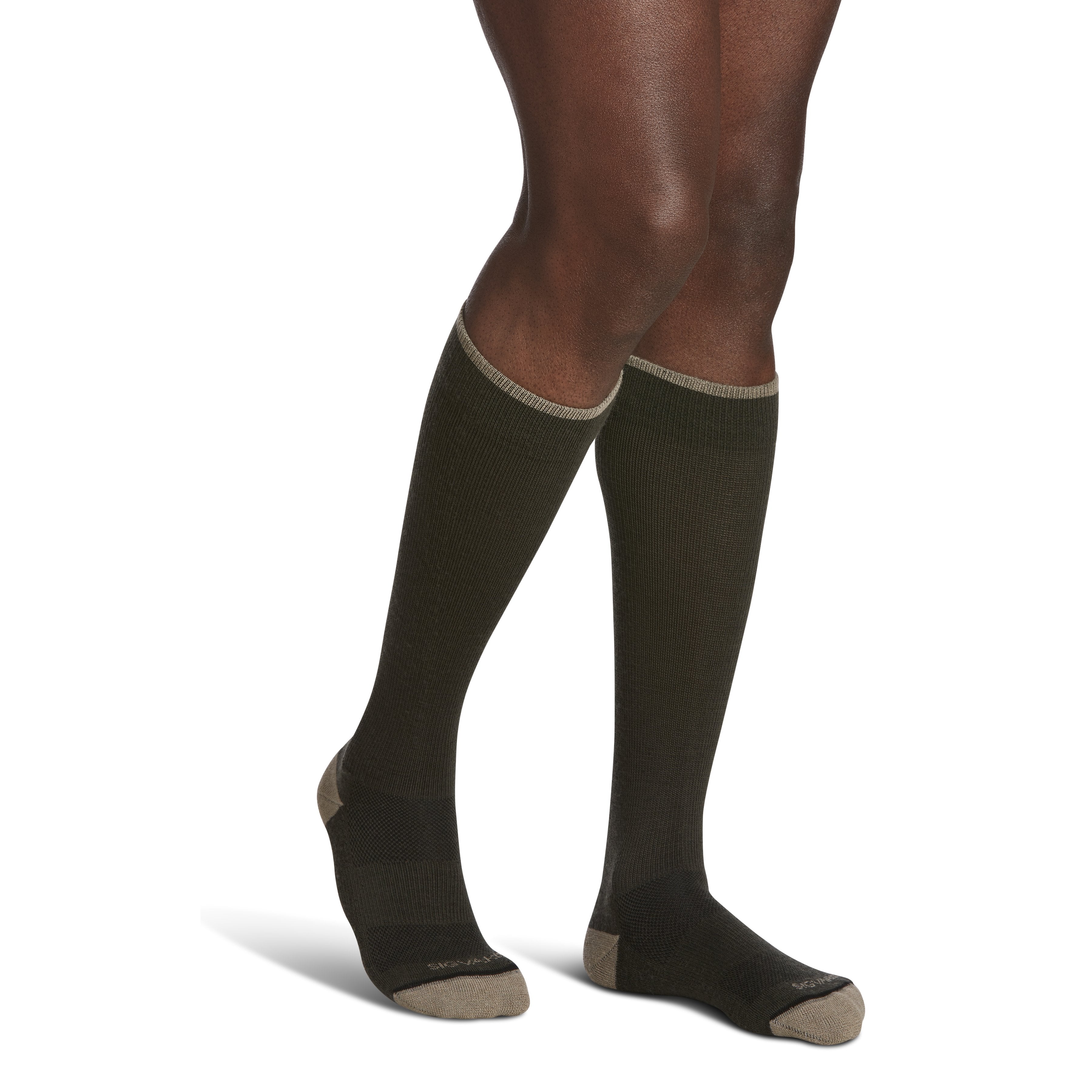 Sigvaris Merino Outdoor Socks Knee High 15-20 mmHg – Olive