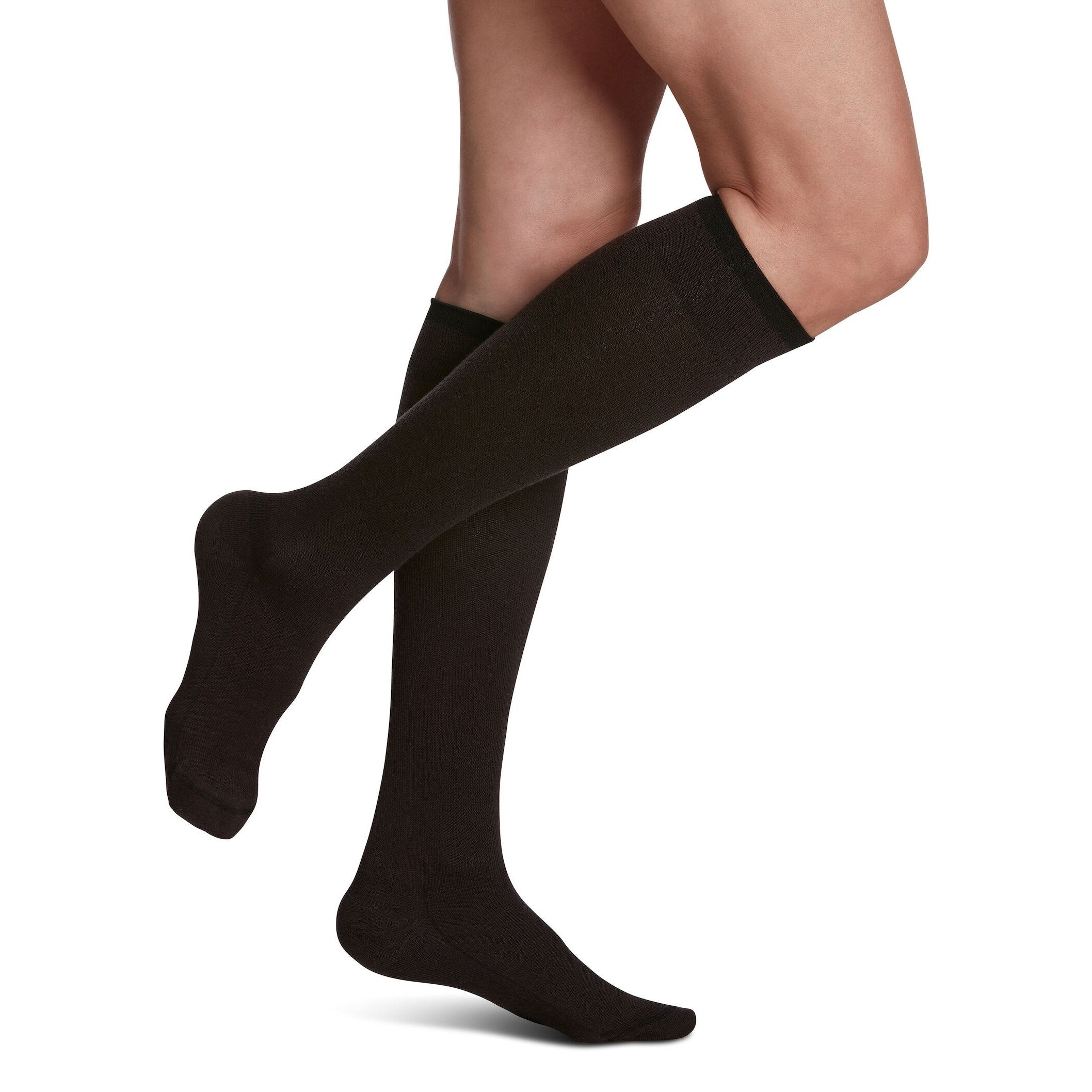 Sigvaris Merino Wool Women's Knee High 20-30 mmHg Compression Socks – Brown