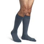 Sigvaris Microfiber Patterns Men's Knee High 20-30 mmHg Compression Socks – Storm Blue Confetti