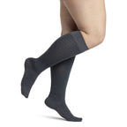 Sigvaris Microfiber Patterns Women's Knee High 20-30 mmHg Compression Socks – Graphite Chevron