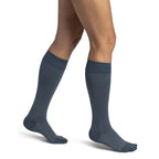 Sigvaris Microfiber Patterns Women's Knee High 20-30 mmHg Compression Socks – Storm Blue Confetti