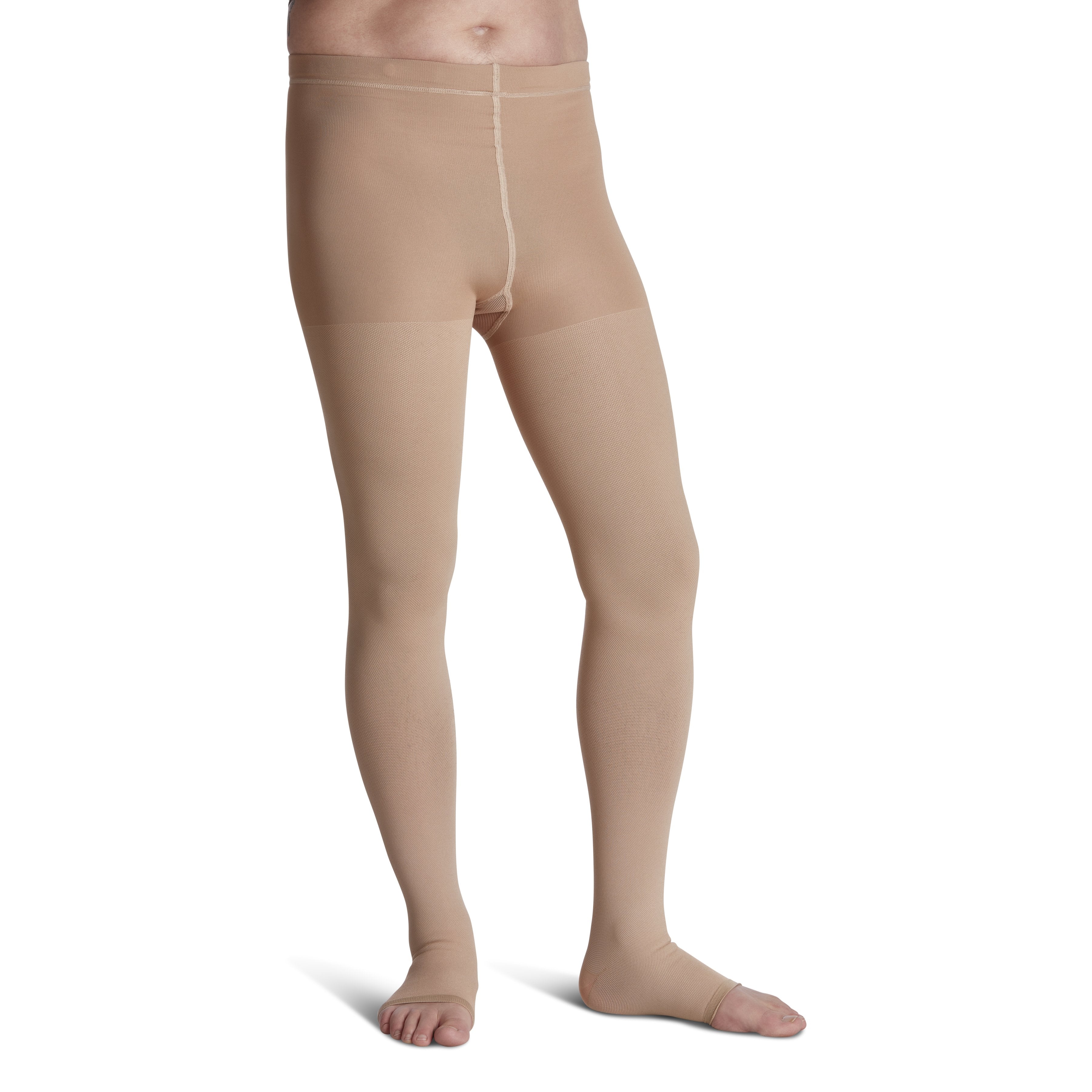 Sigvaris Natural Rubber Pantyhose 30-40 mmHg Open Toe – Beige