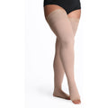 Sigvaris Natural Rubber Thigh High 30-40 mmHg Compression Stockings Open Toe – Beige