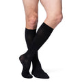 Sigvaris Opaque Men's Knee High 20-30 mmHg Compression Socks – Black