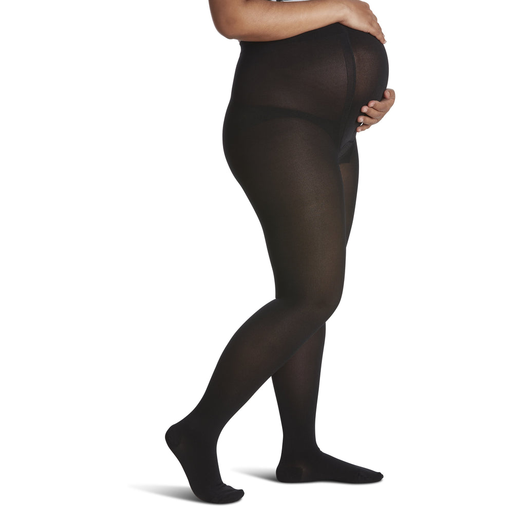 Sigvaris Opaque Women's Pantyhose Plus 20-30 mmHg – Black