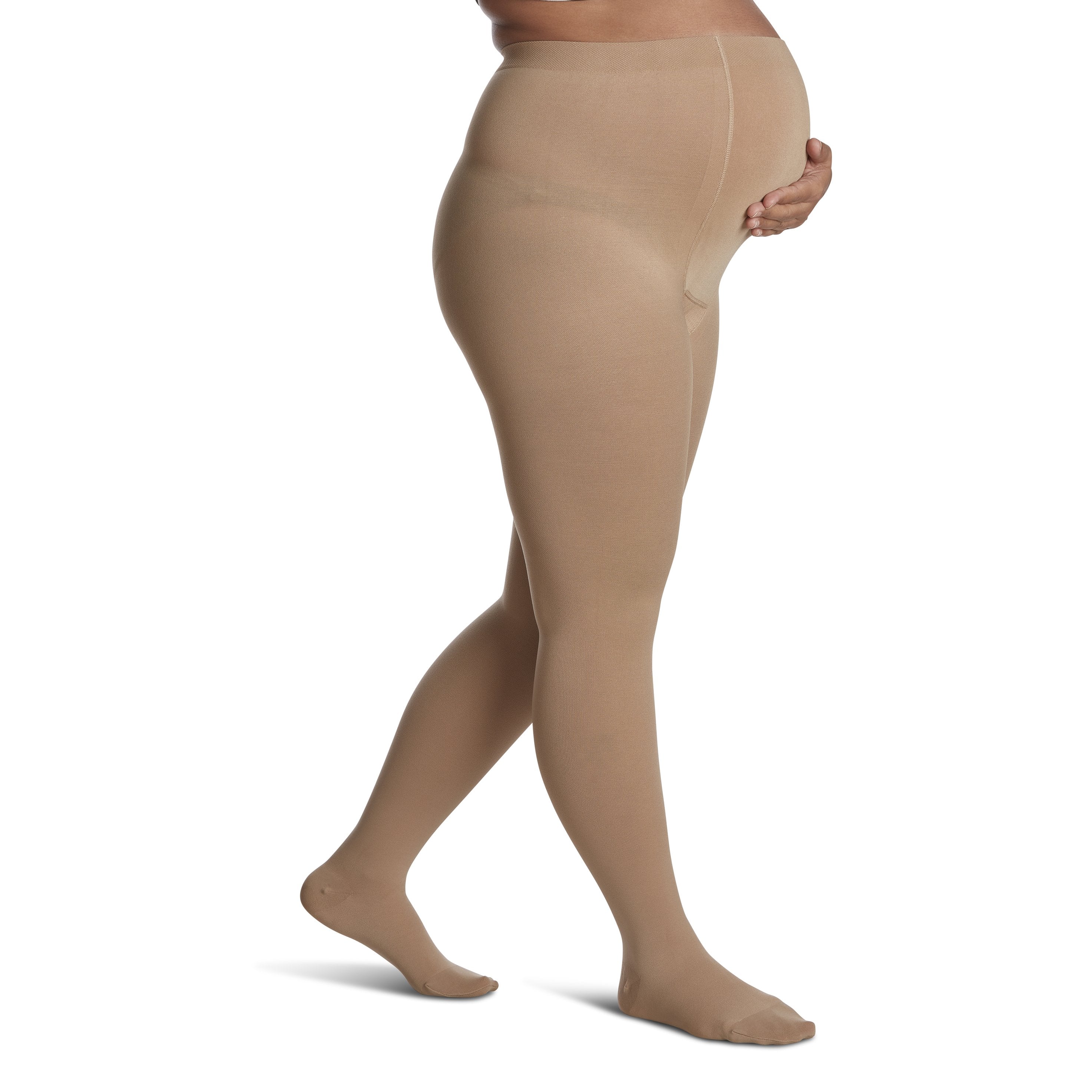 Sigvaris Opaque Women's Pantyhose Plus 20-30 mmHg – Light Beige