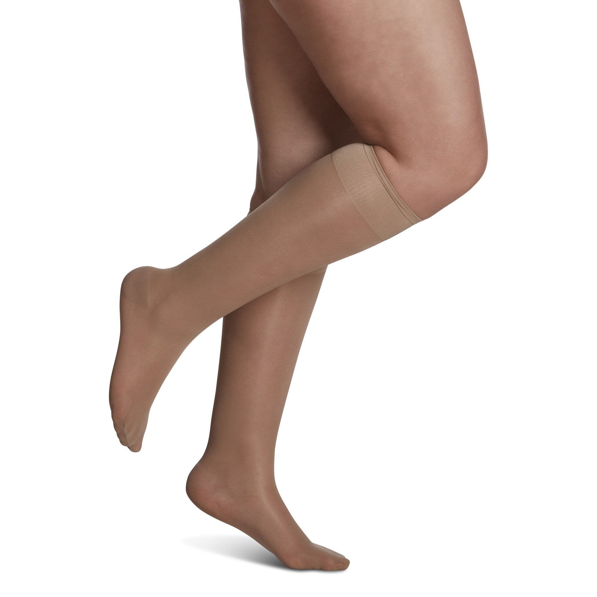Sigvaris Sheer Fashion Women's Knee High 15-20 mmHg Compression Socks – Golden