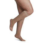 Sigvaris Sheer Fashion Women's Knee High 15-20 mmHg Compression Socks Open Toe – Golden