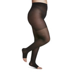 Sigvaris Sheer Pantyhose 15-20 mmHg Open Toe – Black