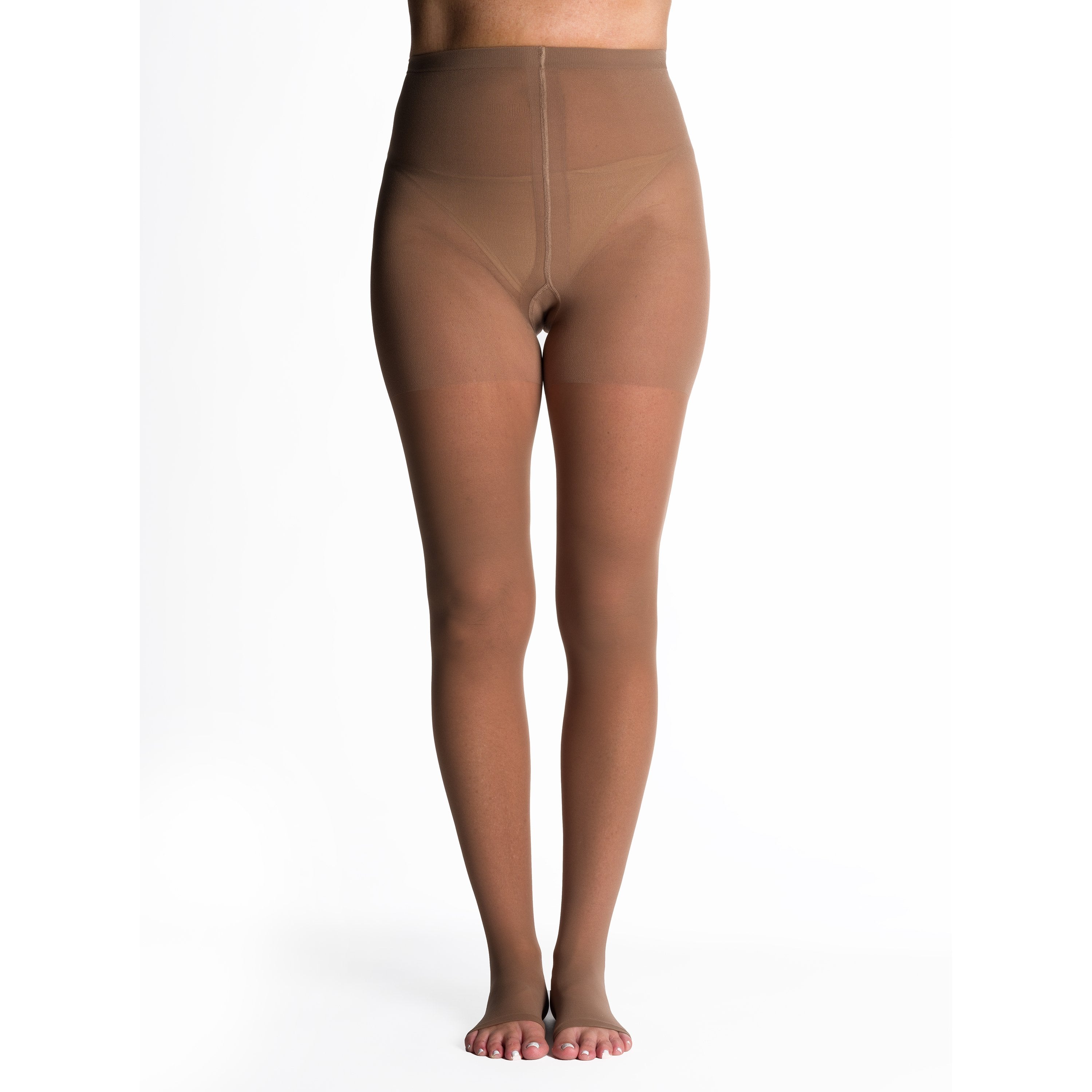 Sigvaris Sheer Pantyhose 15-20 mmHg Open Toe – Caf