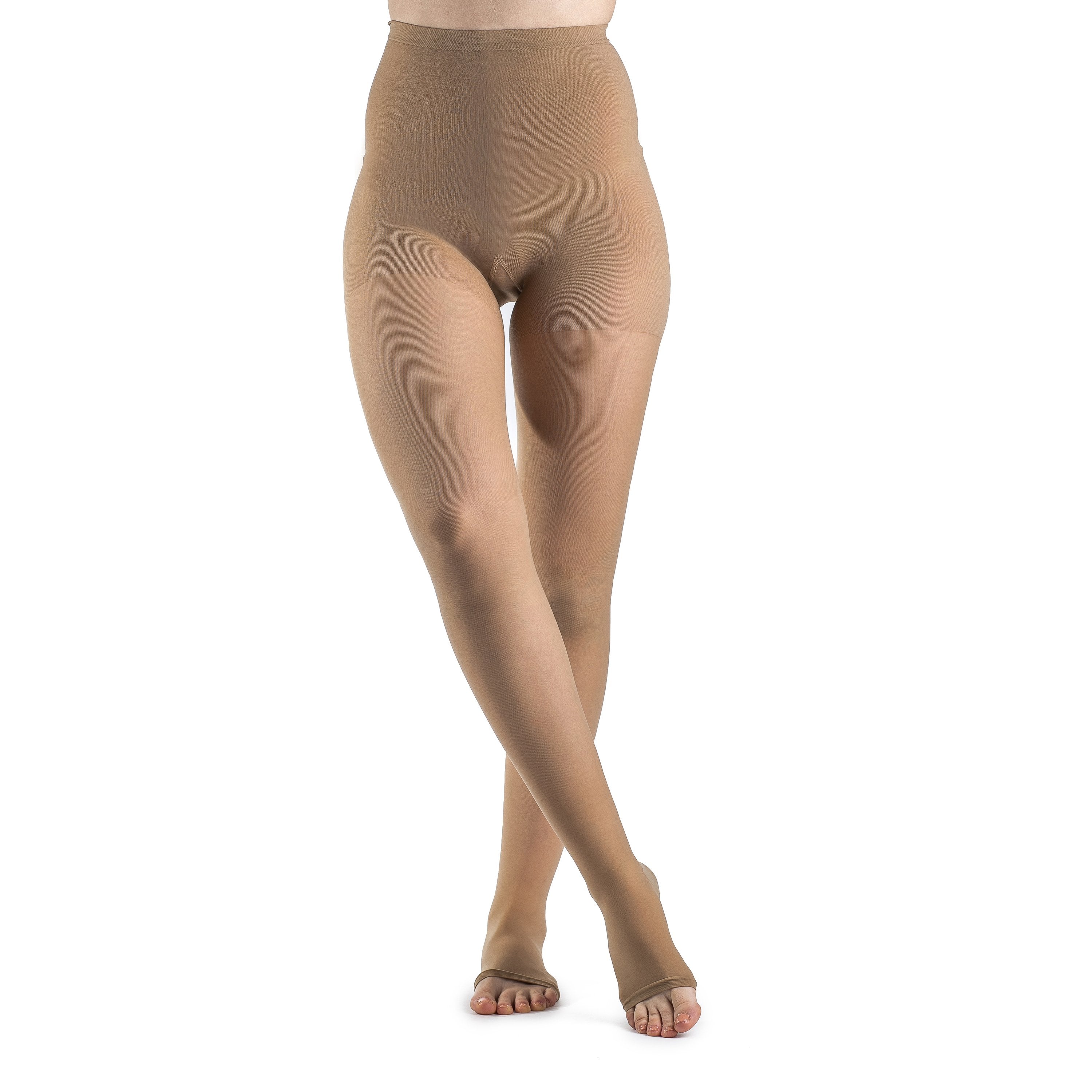 Sigvaris Sheer Pantyhose 15-20 mmHg Open Toe – Golden
