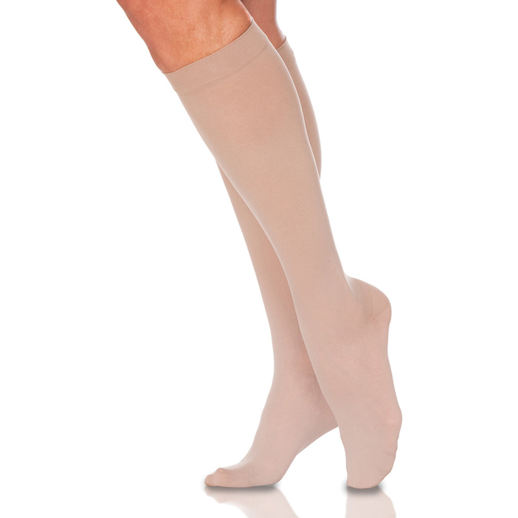 Sigvaris Sheer Women's Knee High 20-30 mmHg Compression Socks – Honey