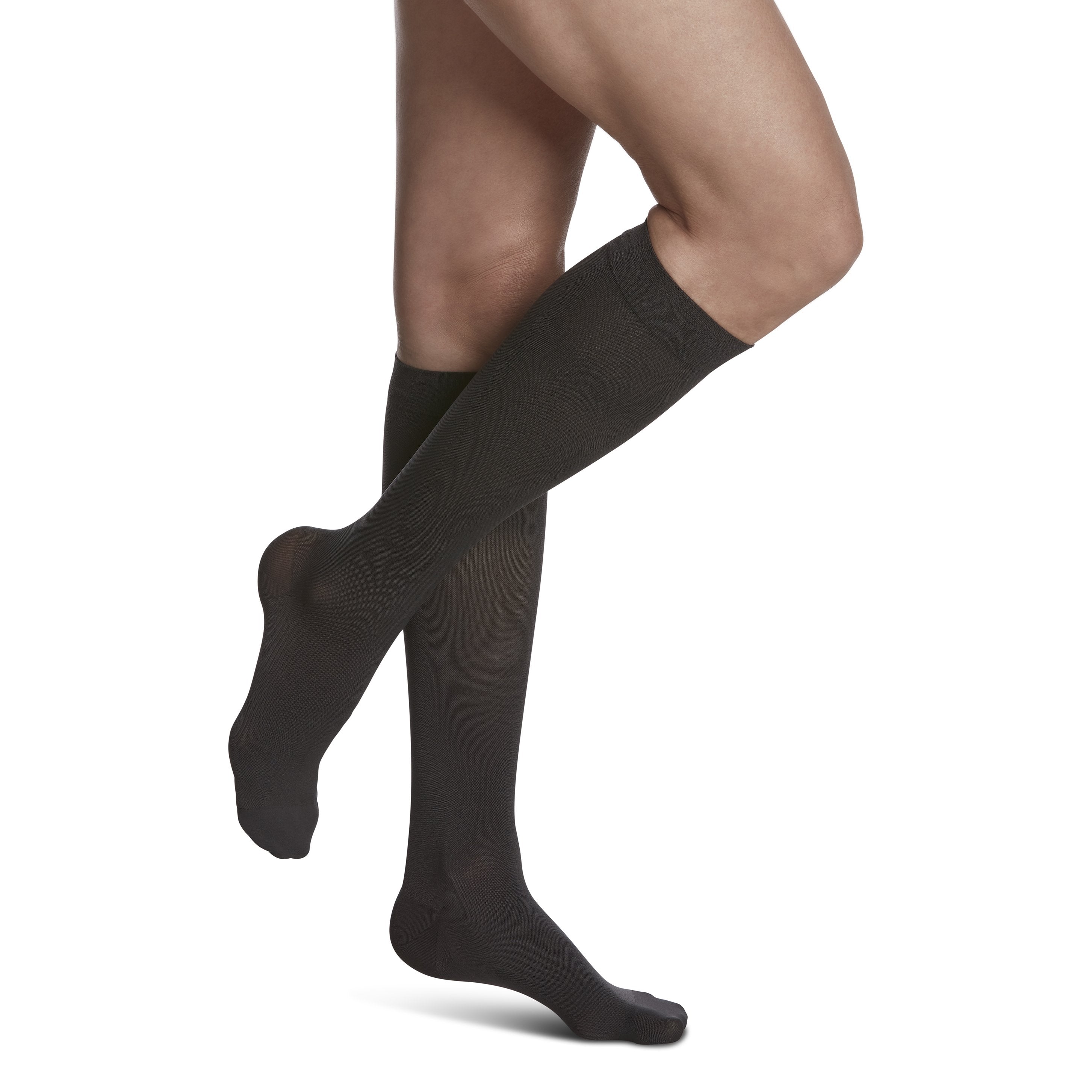 Sigvaris Soft Opaque Women's Knee High 20-30 mmHg Compression Socks – Graphite