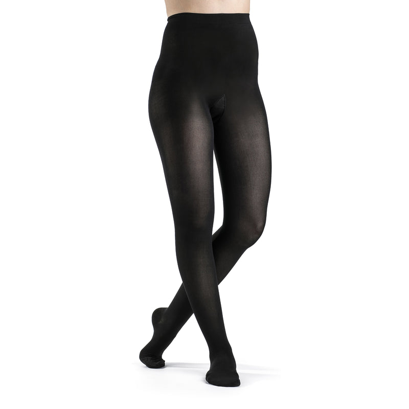Sigvaris Soft Opaque Women's Pantyhose 20-30 mmHg – Black