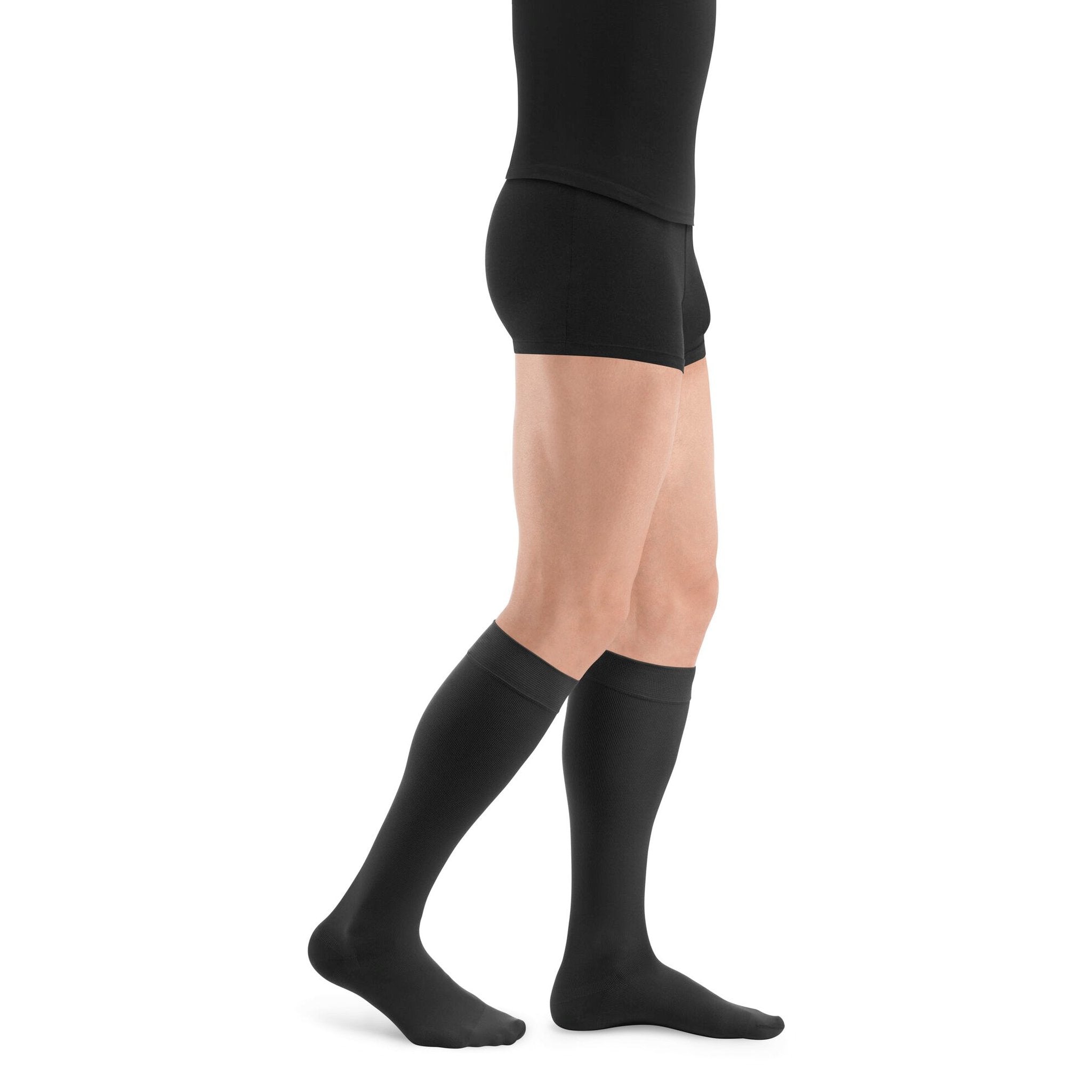 Sigvaris Thermoregulating Cotton Knee High 20-30 mmHg Compression Socks – Black