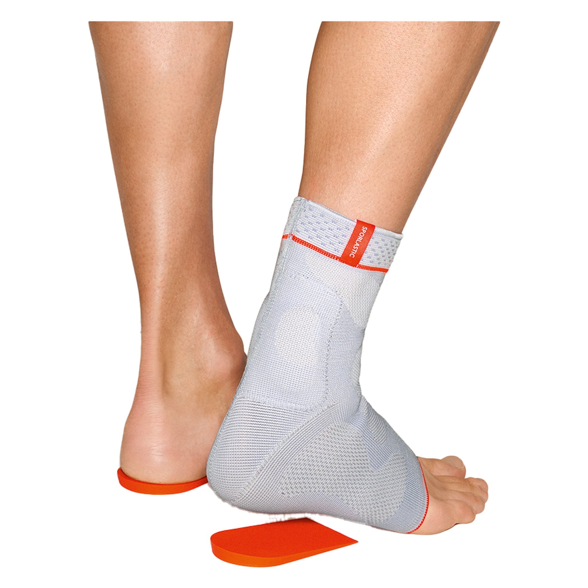 Sporlastic ACHILLODYN Achilles Tendon Support shown worn