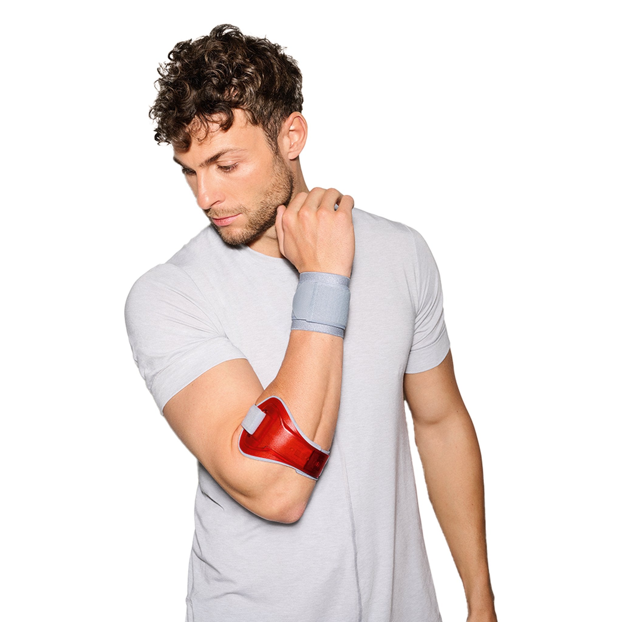 Sporlastic EPI-HiT Elbow Support shown worn