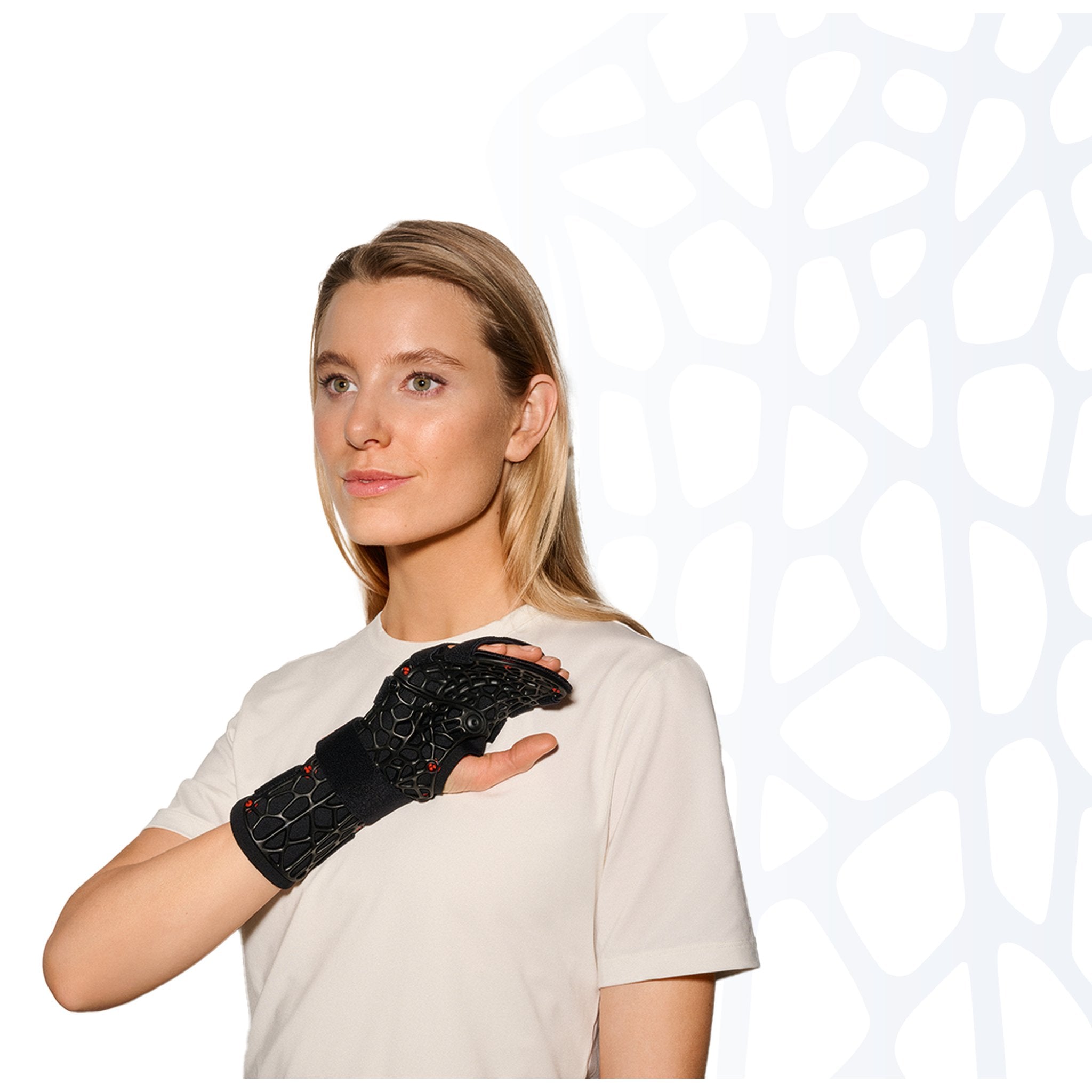 Sporlastic MANU-CAST ORGANIC D Wrist Brace shown worn