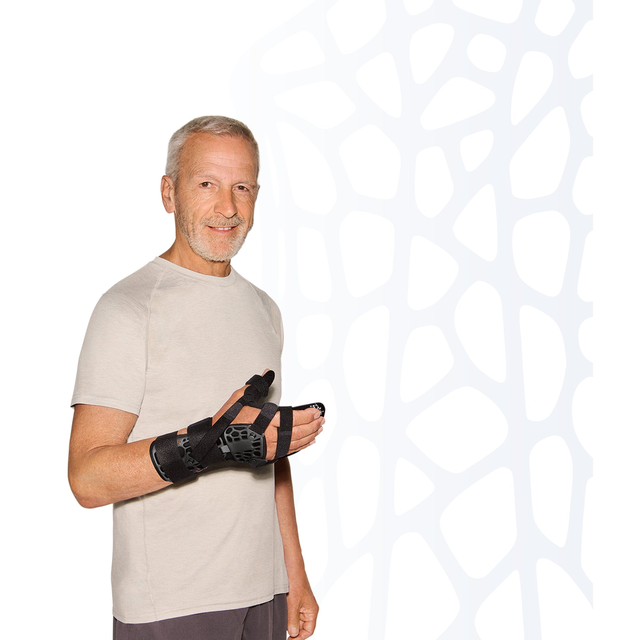 Sporlastic MANU-CAST ORGANIC FLEX DP Wrist Brace shown worn
