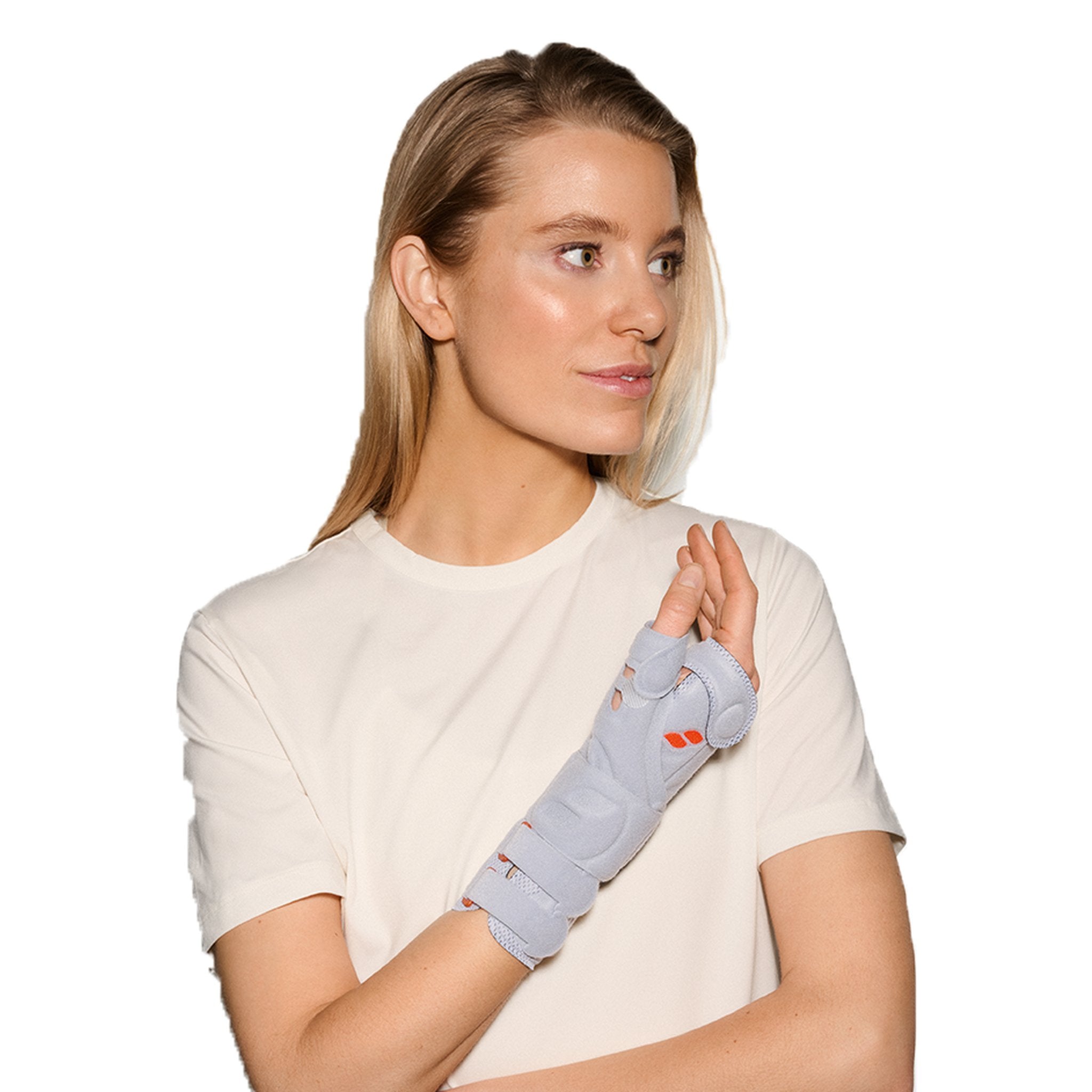 Sporlastic MANU-HiT POLLEX Wrist Brace shown worn