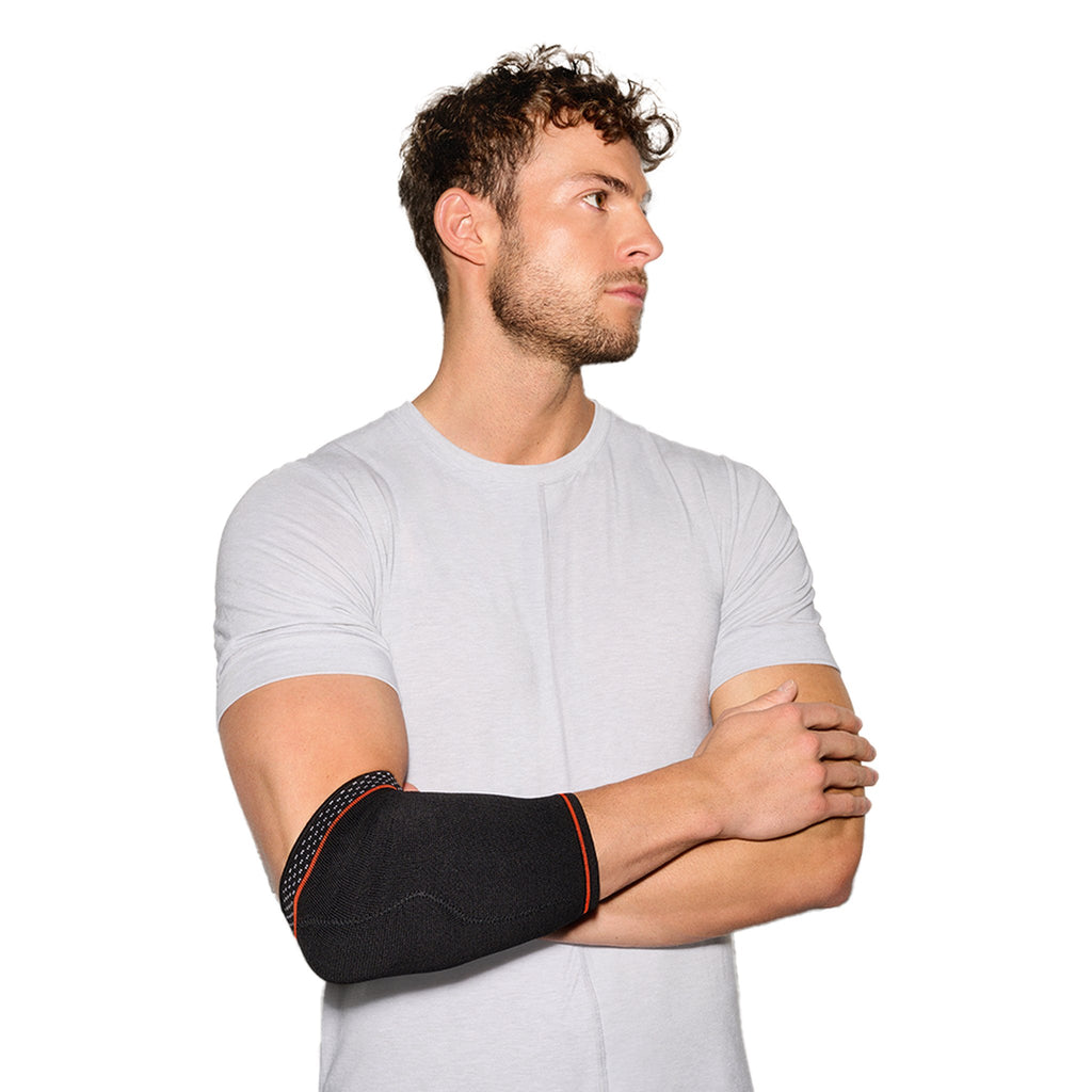 Sporlastic OLECRANON Elbow Support shown worn