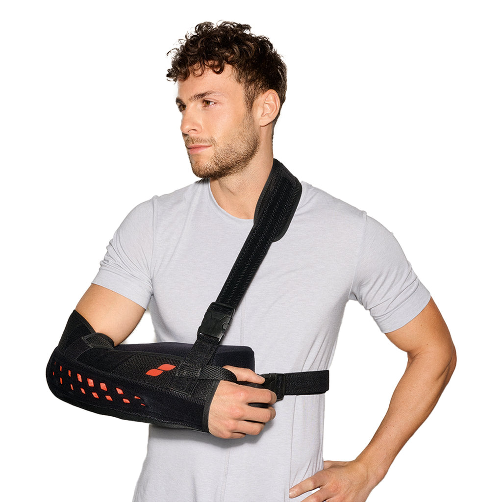 Sporlastic OMO-HiT ABDUCTION Shoulder Brace shown worn