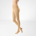 Bauerfeind VenoTrain Micro Pantyhose 20-30 mmHg Compression Socks Closed Toe – Caramel