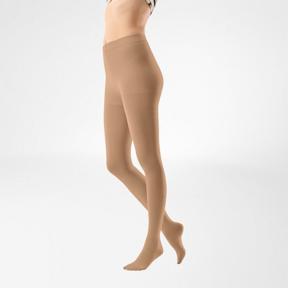 Bauerfeind VenoTrain Micro Pantyhose 30-40 mmHg Compression Socks Closed Toe – Cashew