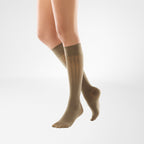 Bauerfeind VenoTrain Micro Tango Knee High 20-30 mmHg Compression Socks – Amaretto Knee