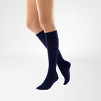 Bauerfeind VenoTrain Micro Tango Knee High 20-30 mmHg Compression Socks – Navy Knee