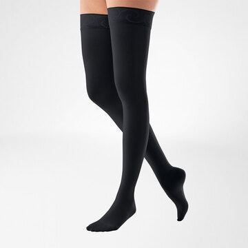 Bauerfeind VenoTrain Micro Thigh High 30-40 mmHg Compression Socks Closed Toe – Anthracite
