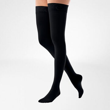 Bauerfeind VenoTrain Micro Thigh High 30-40 mmHg Compression Socks Closed Toe – Black