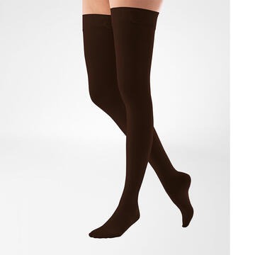 Bauerfeind VenoTrain Micro Thigh High 30-40 mmHg Compression Socks Closed Toe – Espresso