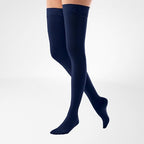 Bauerfeind VenoTrain Micro Thigh High 20-30 mmHg Compression Socks Closed Toe – Navy