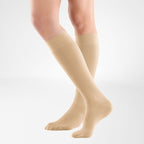 Bauerfeind VenoTrain Soft Knee High 20-30 mmHg Compression Socks Closed Toe – Cream